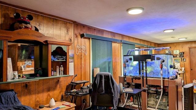 1012 Fairwater Cir, Horseshoe Bend, AR 72512 - interior space with wooden walls
