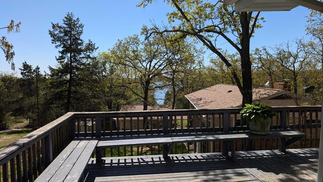 1012 Fairwater Cir, Horseshoe Bend, AR 72512 - view of wooden deck