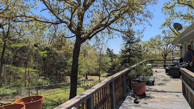 1012 Fairwater Cir, Horseshoe Bend, AR 72512 - deck with a yard and fence