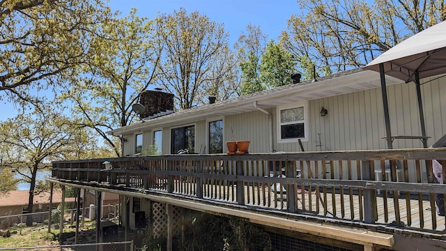 1012 Fairwater Cir, Horseshoe Bend, AR 72512 - view of wooden deck