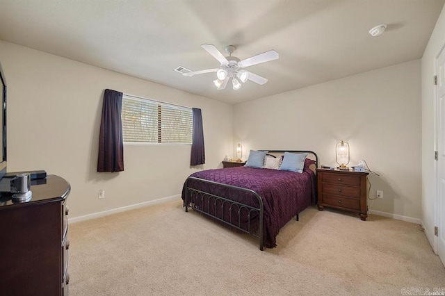 1100 Woodlawn Ave Unit K-61, Hot Springs, AR 71913 - bedroom featuring light carpet, ceiling fan, and baseboards