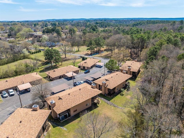1100 Woodlawn Ave Unit K-61, Hot Springs, AR 71913 - birds eye view of property featuring a forest view