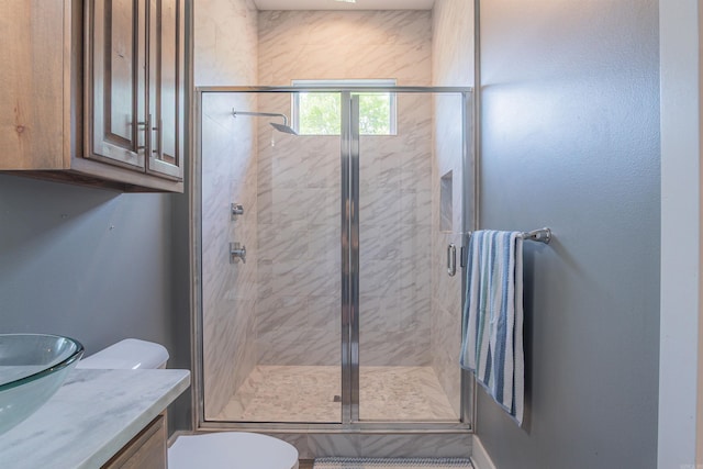 234 Barrett Ln, Cabot, AR 72023 - full bath with toilet, a shower stall, and vanity