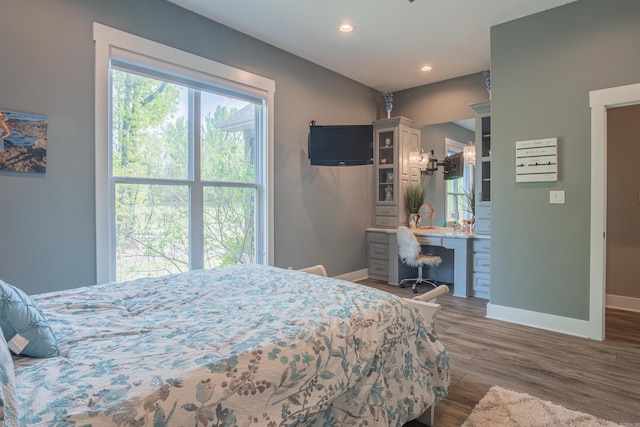 234 Barrett Ln, Cabot, AR 72023 - bedroom with wood finished floors, baseboards, and recessed lighting
