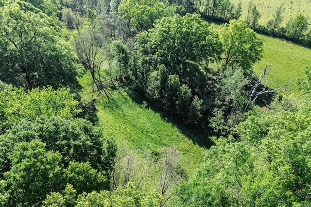 aerial view featuring a view of trees