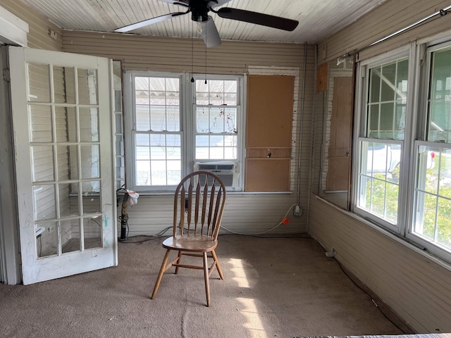 8209 Dollarway Rd, White Hall, AR 71602 - sunroom / solarium featuring cooling unit and ceiling fan