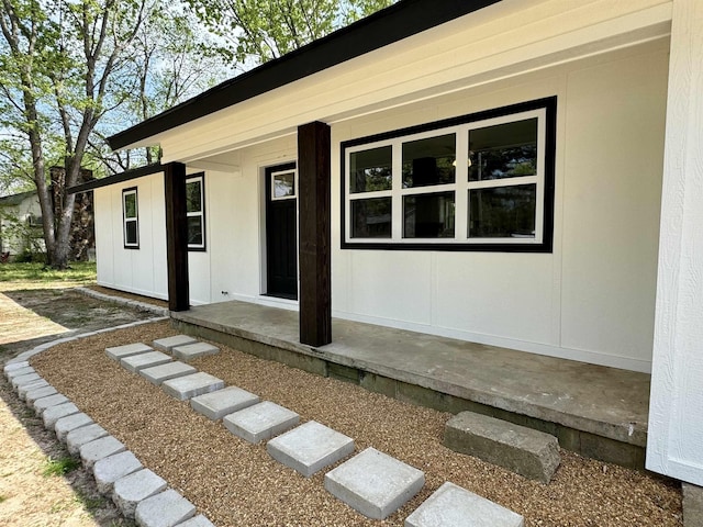exterior space with a porch