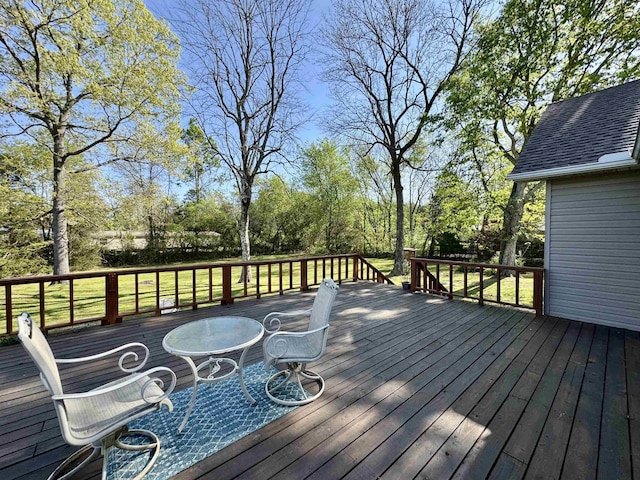 25 Heritage Ln, Melbourne, AR 72556 - view of wooden terrace