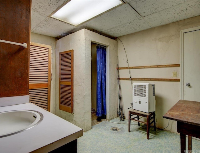 interior space with a sink