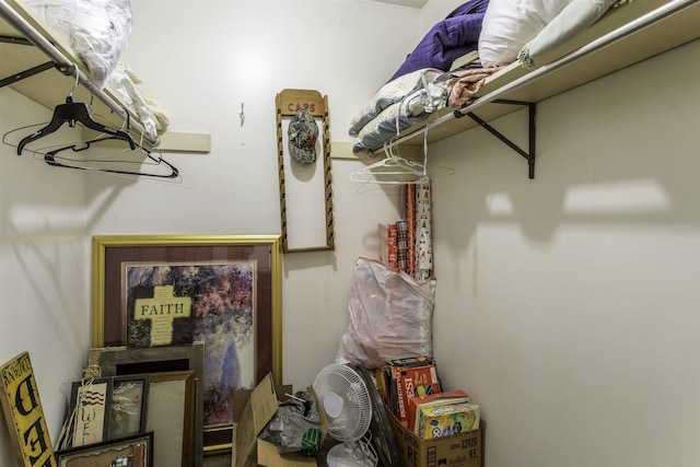 view of storage room