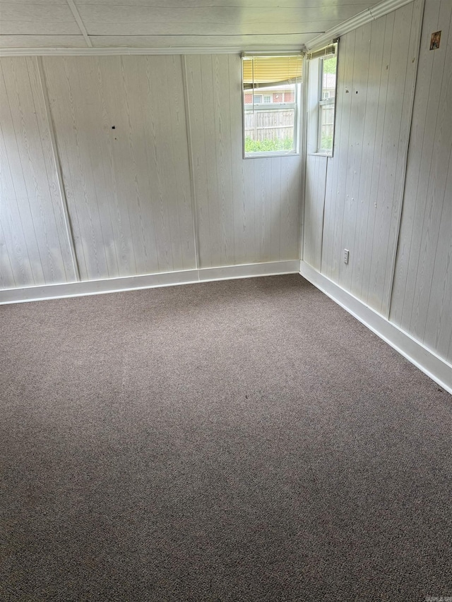 23 Dalewood, Searcy, AR 72143 - unfurnished room with dark colored carpet and wood walls