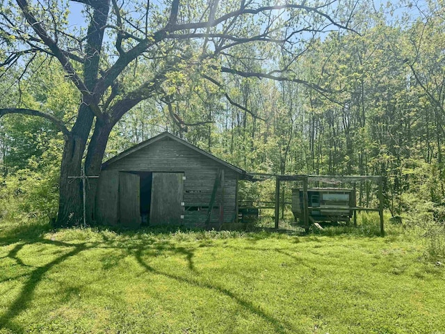 view of outbuilding with an outdoor structure