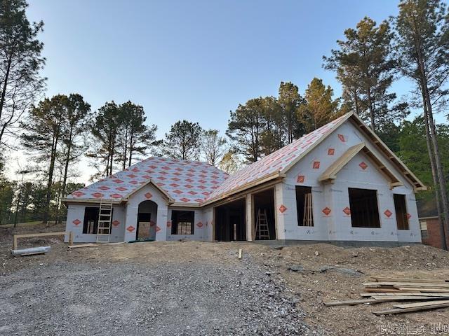 view of unfinished property