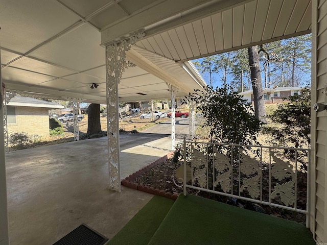 21 Belmont Dr, Little Rock, AR 72204 - view of patio featuring a carport
