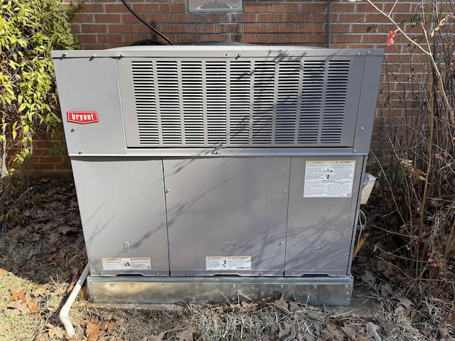 21 Belmont Dr, Little Rock, AR 72204 - exterior details featuring central air condition unit and brick siding