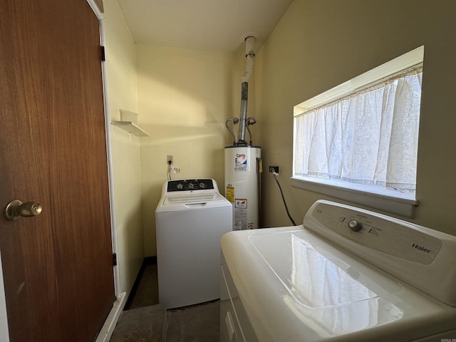 21 Belmont Dr, Little Rock, AR 72204 - washroom with separate washer and dryer, laundry area, and gas water heater
