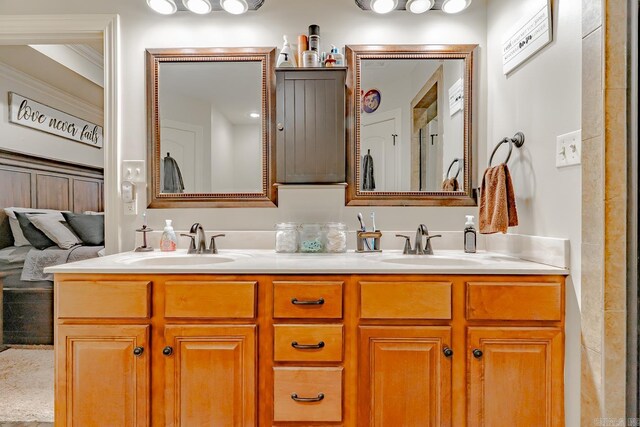6037 Beaver Creek Ln, Jones Creek, AR 72404 - bathroom featuring a sink and double vanity