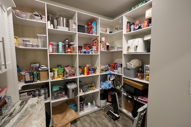 view of storage area