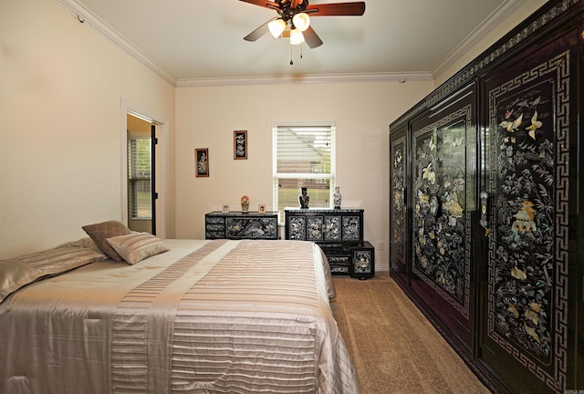 2780 Shoemaker Rd, Sheridan, AR 72150 - bedroom featuring carpet flooring, ornamental molding, and multiple windows