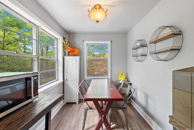 7803 Ascension Rd, Little Rock, AR 72204 - dining area featuring wood finished floors and baseboards