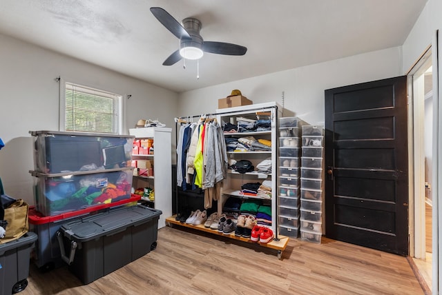 7803 Ascension Rd, Little Rock, AR 72204 - storage room with ceiling fan