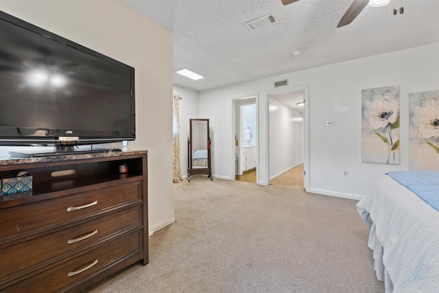 111 Pamela Ln, Sherwood, AR 72120 - bedroom featuring light carpet, baseboards, visible vents, and a textured ceiling
