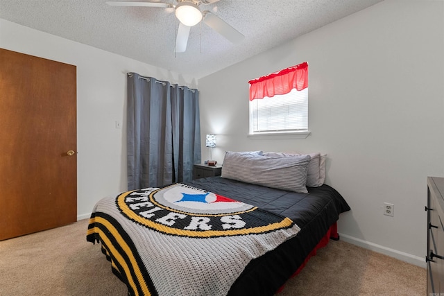 111 Pamela Ln, Sherwood, AR 72120 - bedroom featuring baseboards, carpet floors, and a textured ceiling