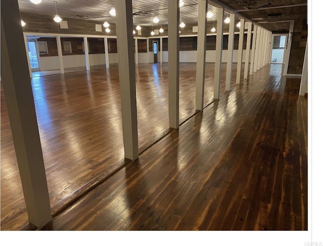 interior space featuring hardwood / wood-style flooring