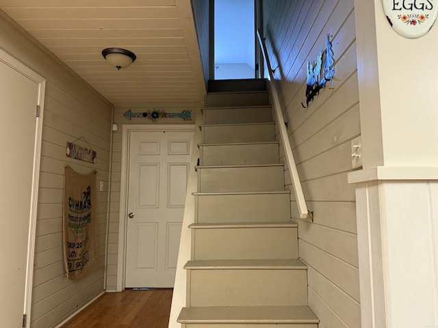 view of staircase