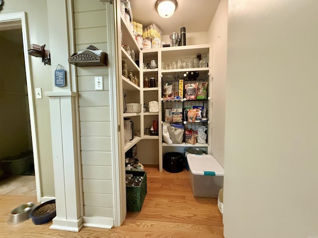 view of storage area