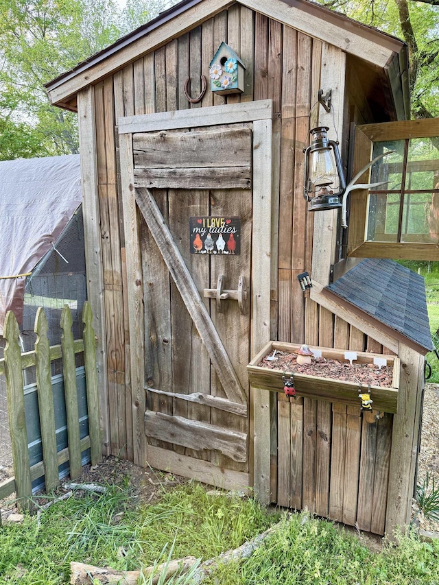 view of outbuilding with an outdoor structure