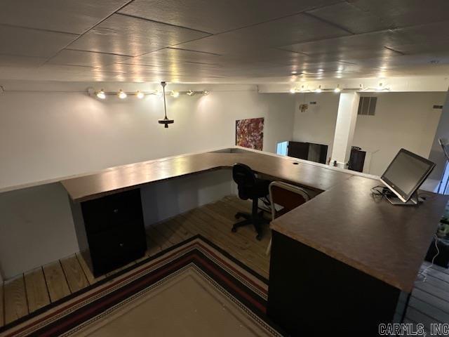 107 N Marr St, Pocahontas, AR 72455 - office area with visible vents and built in study area