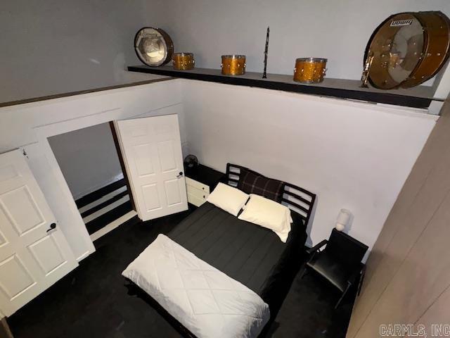 107 N Marr St, Pocahontas, AR 72455 - bedroom with dark colored carpet
