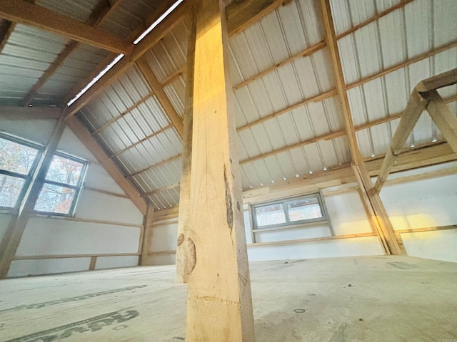 view of attic