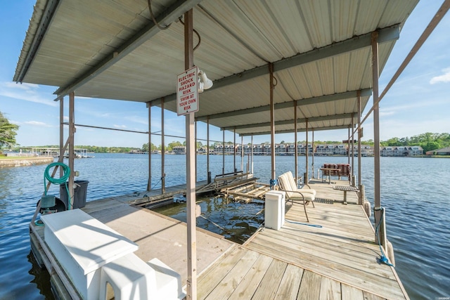 118 Grandview Dr, Hot Springs, AR 71913 - view of dock featuring boat lift and a water view