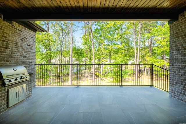 219 Abington Cir, Little Rock, AR 72223 - view of patio / terrace featuring a grill