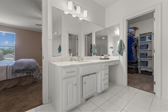 109 Sandstone Cv, Sherwood, AR 72120 - full bathroom with ensuite bath, tile patterned floors, vanity, and visible vents