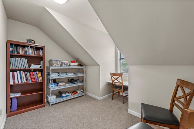 109 Sandstone Cv, Sherwood, AR 72120 - sitting room with vaulted ceiling, baseboards, and carpet