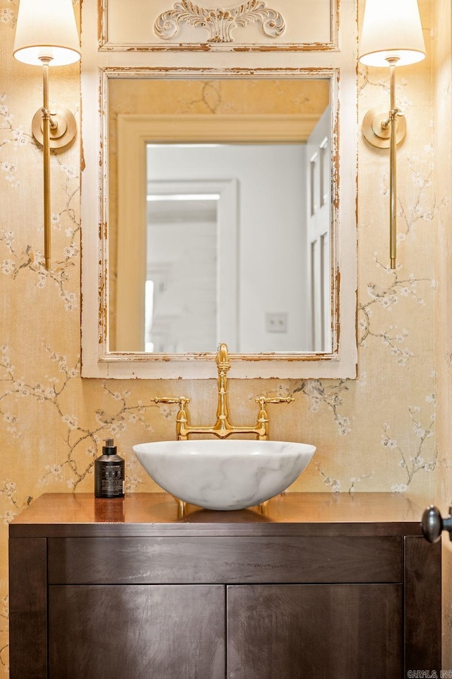 bathroom featuring vanity