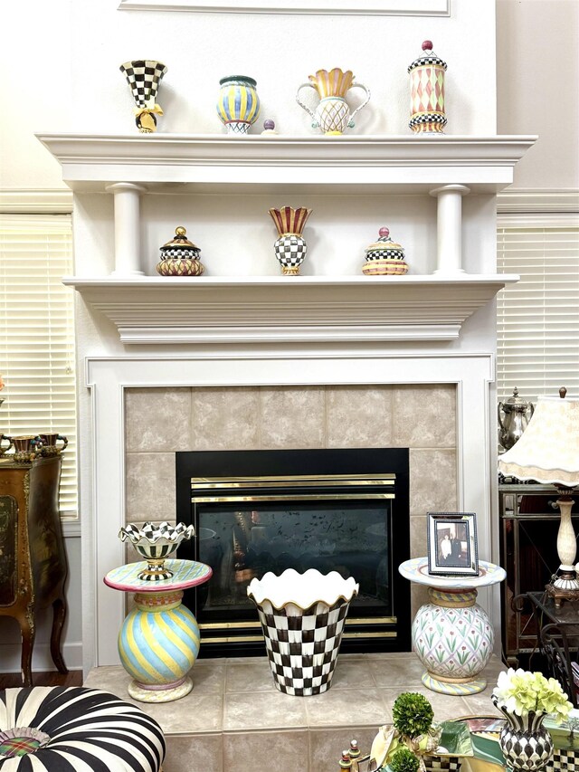 2308 Saxony Blvd, Searcy, AR 72143 - room details featuring a tile fireplace