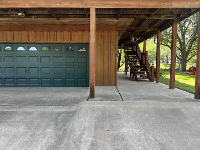 3223 Canal Dr, White Hall, AR 71602 - garage with driveway