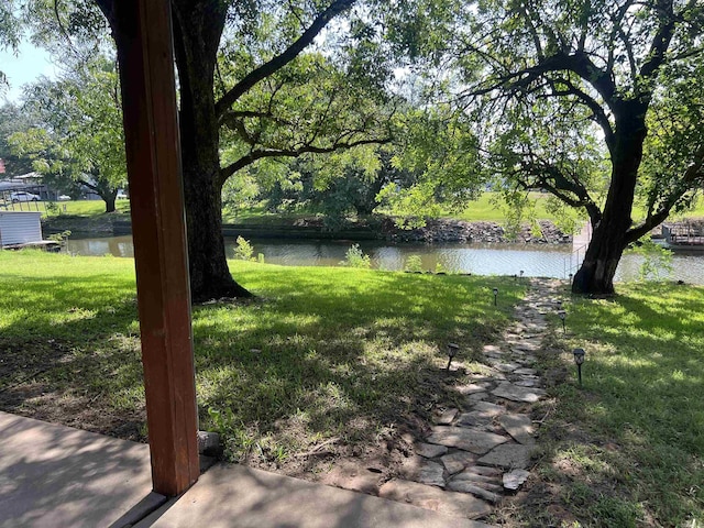 3223 Canal Dr, White Hall, AR 71602 - view of yard featuring a water view