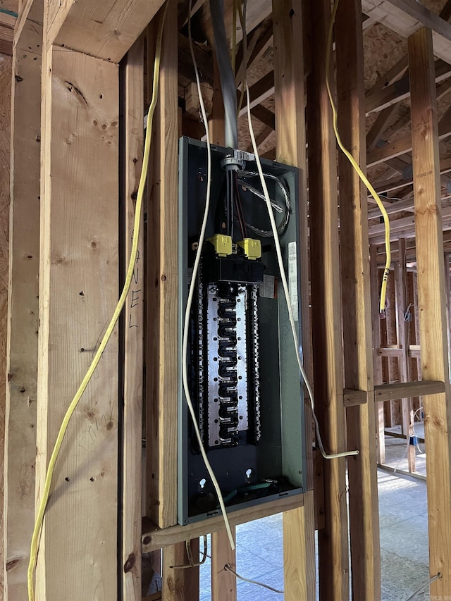 utility room featuring electric panel