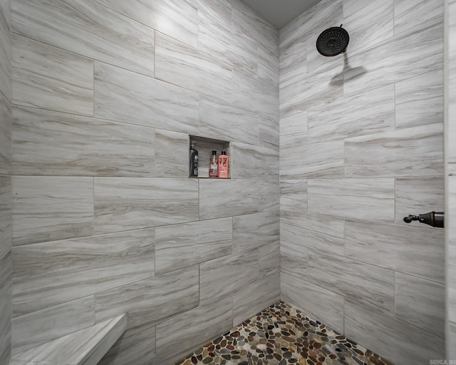 93 Pocahontas Ln, Greers Ferry, AR 72067 - bathroom with tiled shower