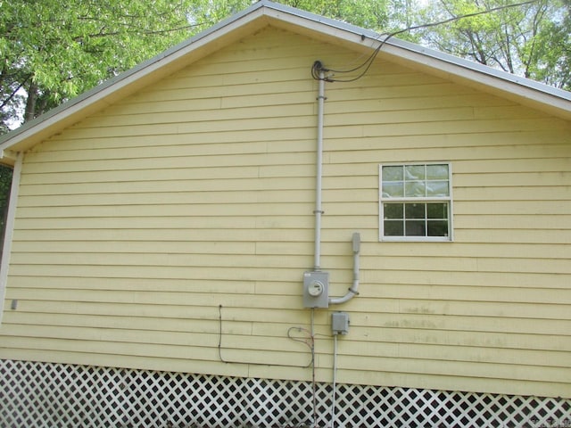 view of side of property