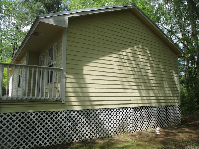 view of side of property