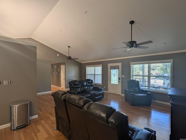 20 Pure Country Rd, Greers Ferry, AR 72067 - living room with a healthy amount of sunlight, light wood finished floors, and ceiling fan
