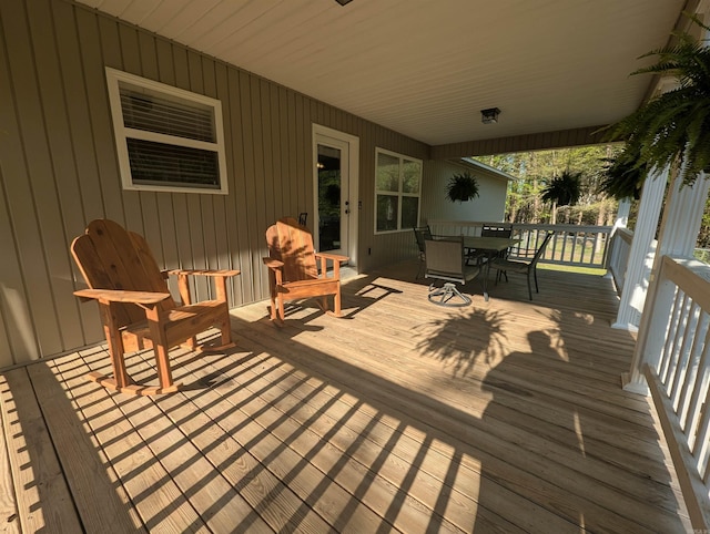 20 Pure Country Rd, Greers Ferry, AR 72067 - deck with outdoor dining area