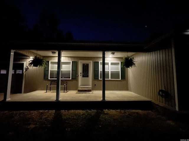 20 Pure Country Rd, Greers Ferry, AR 72067 - view of patio at night