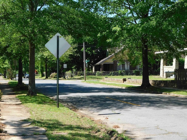 2110 S Battery St, Little Rock, AR 72202 - view of road with traffic signs, curbs, and sidewalks
